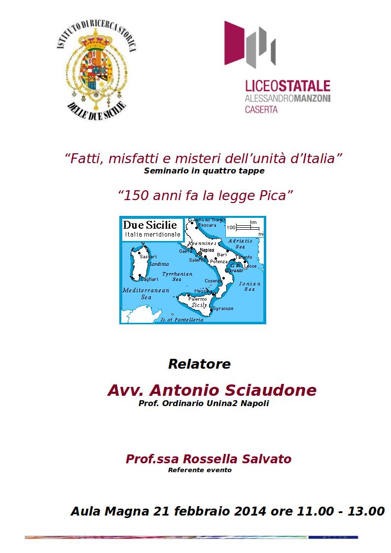 2014-02-21 Fatti, misfatti e misteri dell'unità d'Italia
