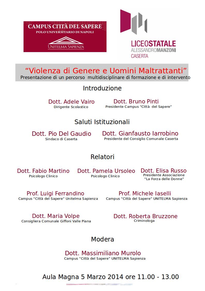 2014-03-05 Locandina  violenza di genere e uomini maltrattanti