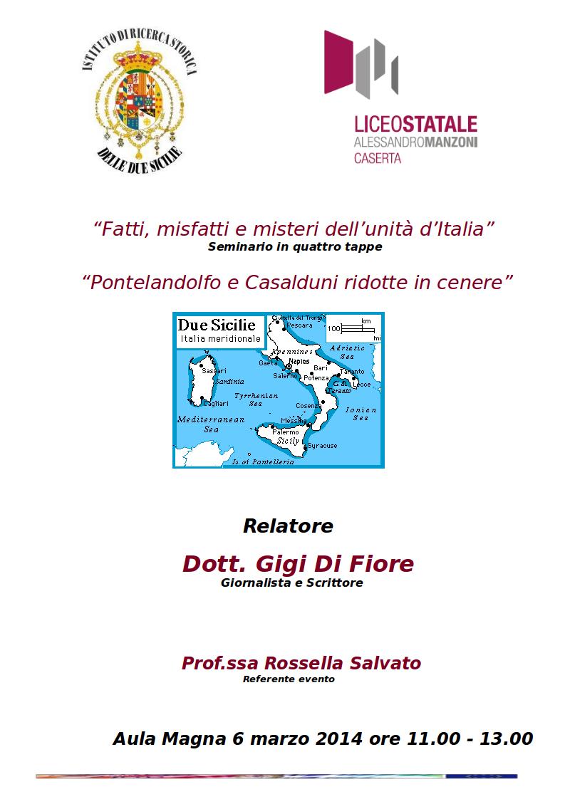 2014-03-06 Fatti, misfatti e misteri dell'unità d'Italia