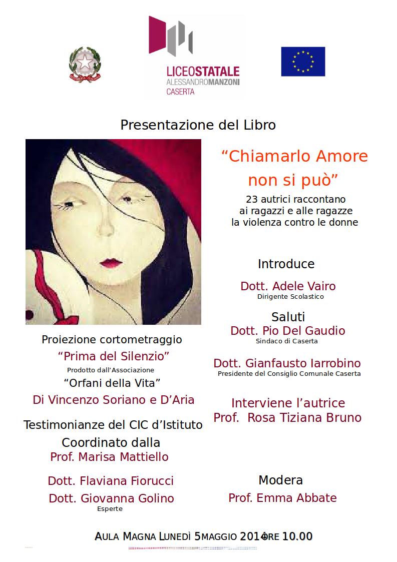 2014-05-05 Locandina Chiamarlo Amore non si può
