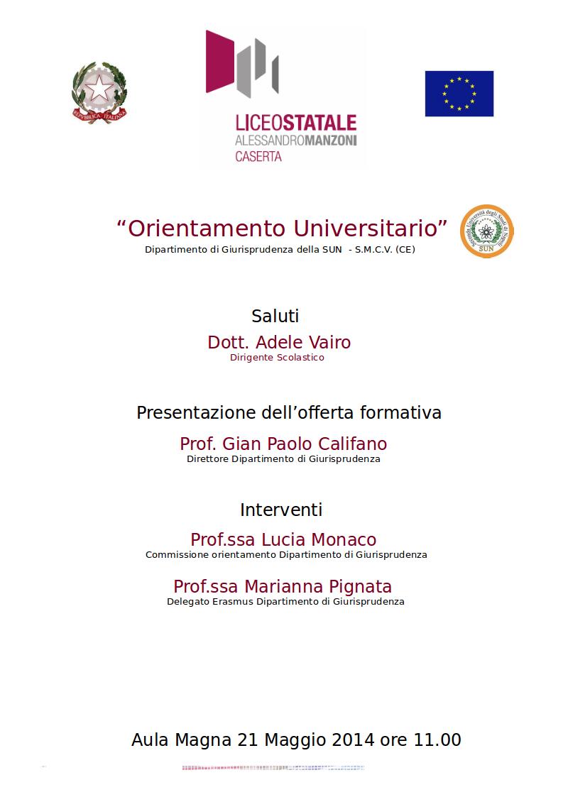 2014-05-21 Orientamento Universitario