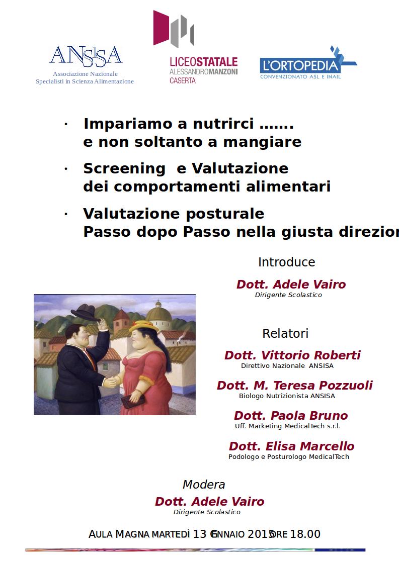 2015-01-13 Impariamo a nutrirci Valutazione posturale