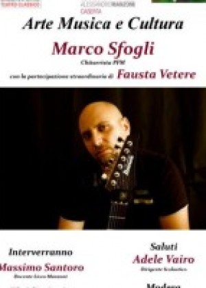 Marco Sfogli, nuovo chitarrista della PFM, al Liceo Manzoni di Caserta