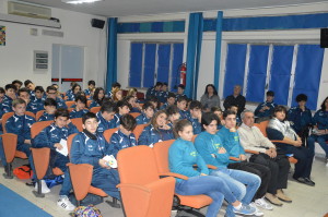 Ospiti dell'evento pattinatori e studenti del L.Scientifico a potenziamento Sportivo