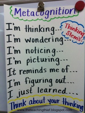 Metacognition sheet